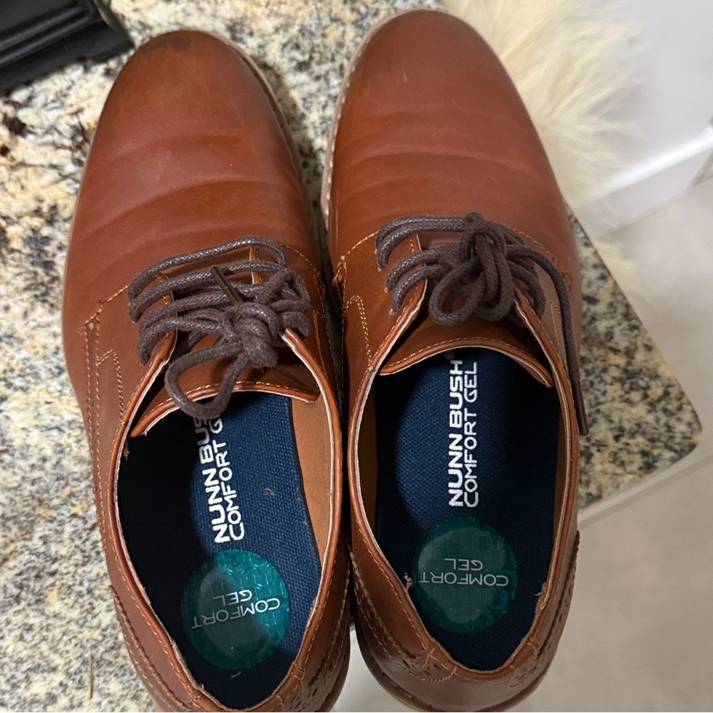Nunn Bush Men's Tan Leather Oxfords